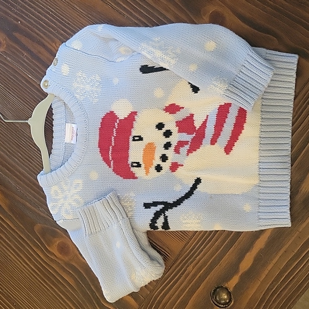 Snowman sweater 18m